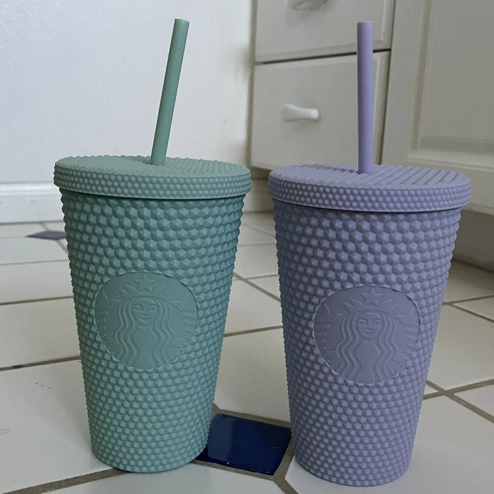 NWT Starbucks Grande Mint & Lilac Bling Cold Cup - Picture 1 of 6